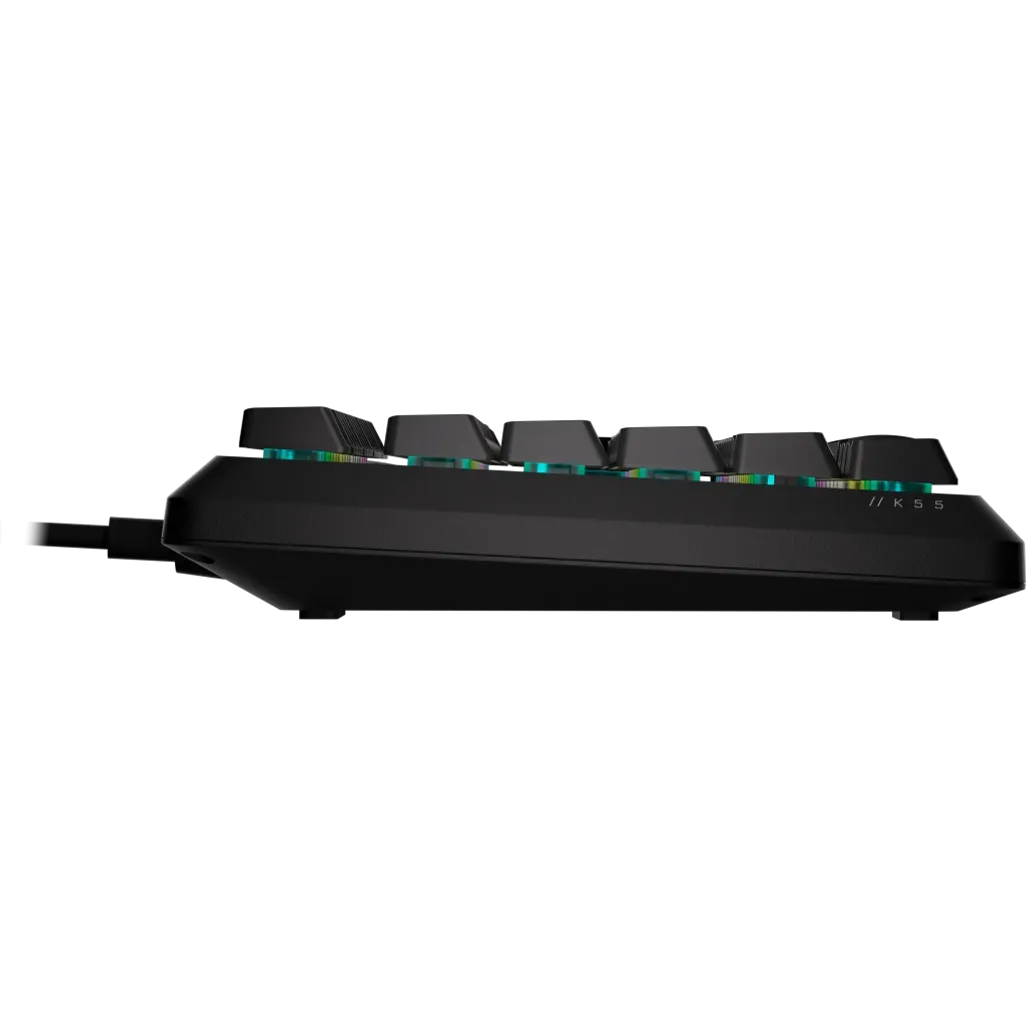 GUNMANSA Corsair K55 Core Gaming Keyboard; Backlit Zoned RGB LED; Rubberdome