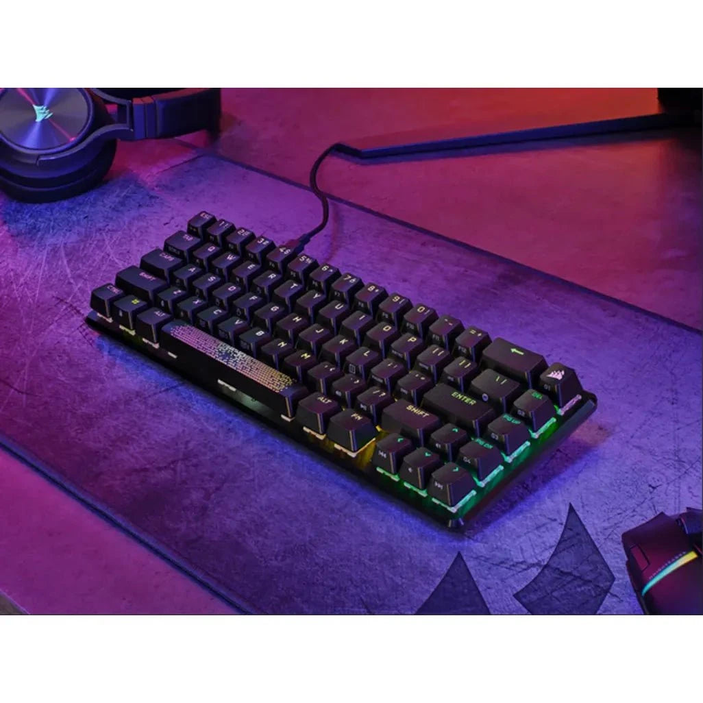 GUNMANSA Corsair K65 PRO MINI, Wired, USB, Opto-mechanical key switch, QWERTY, RGB LED, Black
