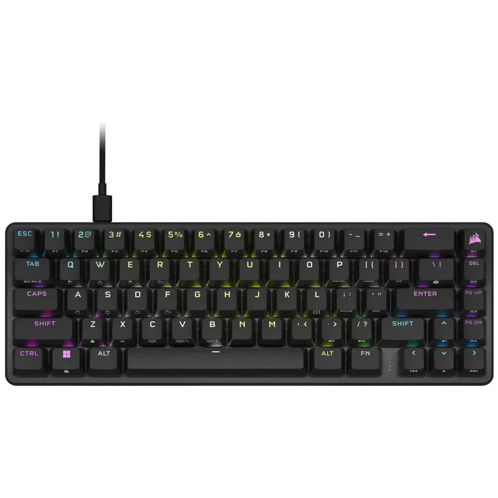 GUNMANSA Corsair K65 PRO MINI, Wired, USB, Opto-mechanical key switch, QWERTY, RGB LED, Black