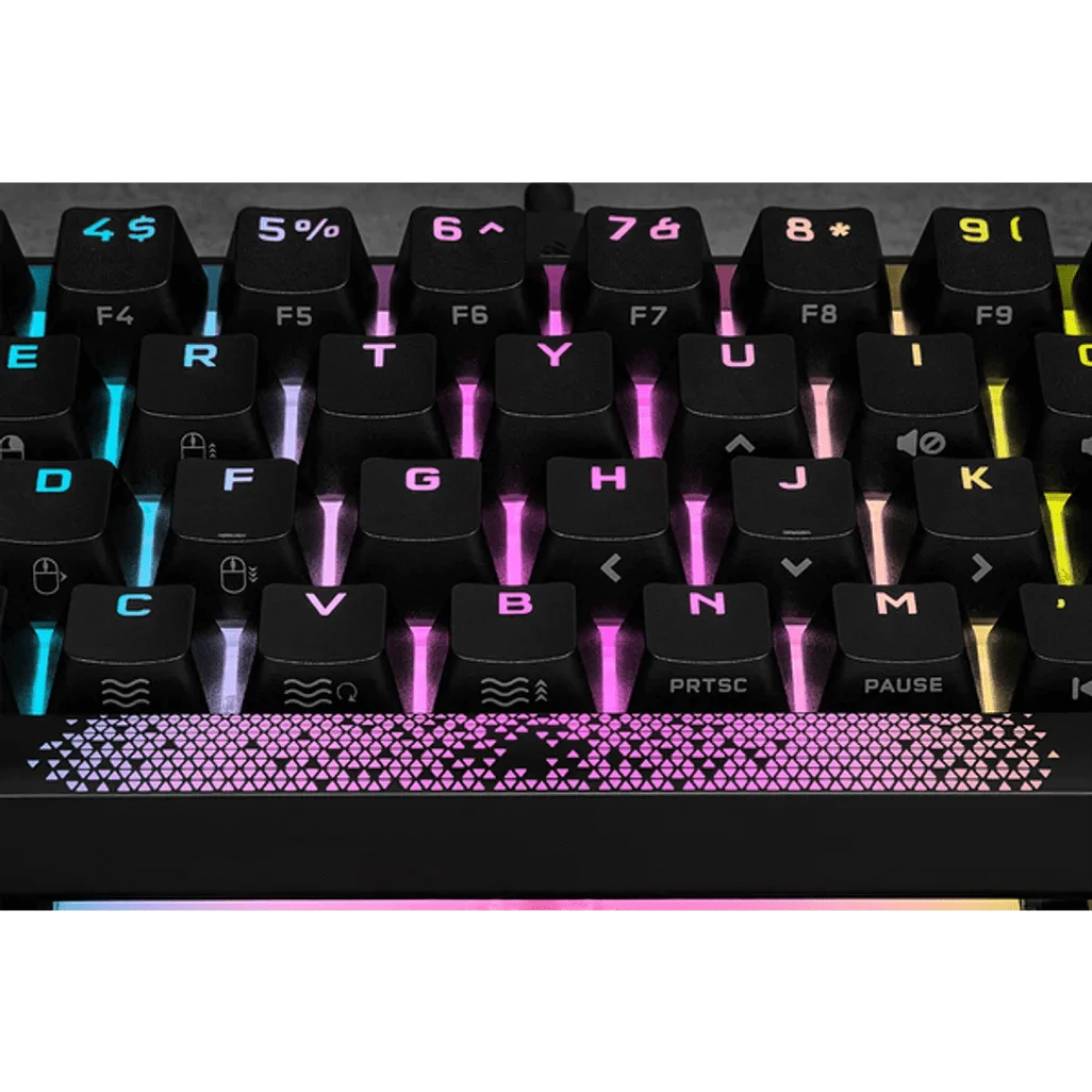 GUNMANSA Corsair K65 RGB Mini, Wired, USB, Mechanical, QWERTY, RGB LED, Black