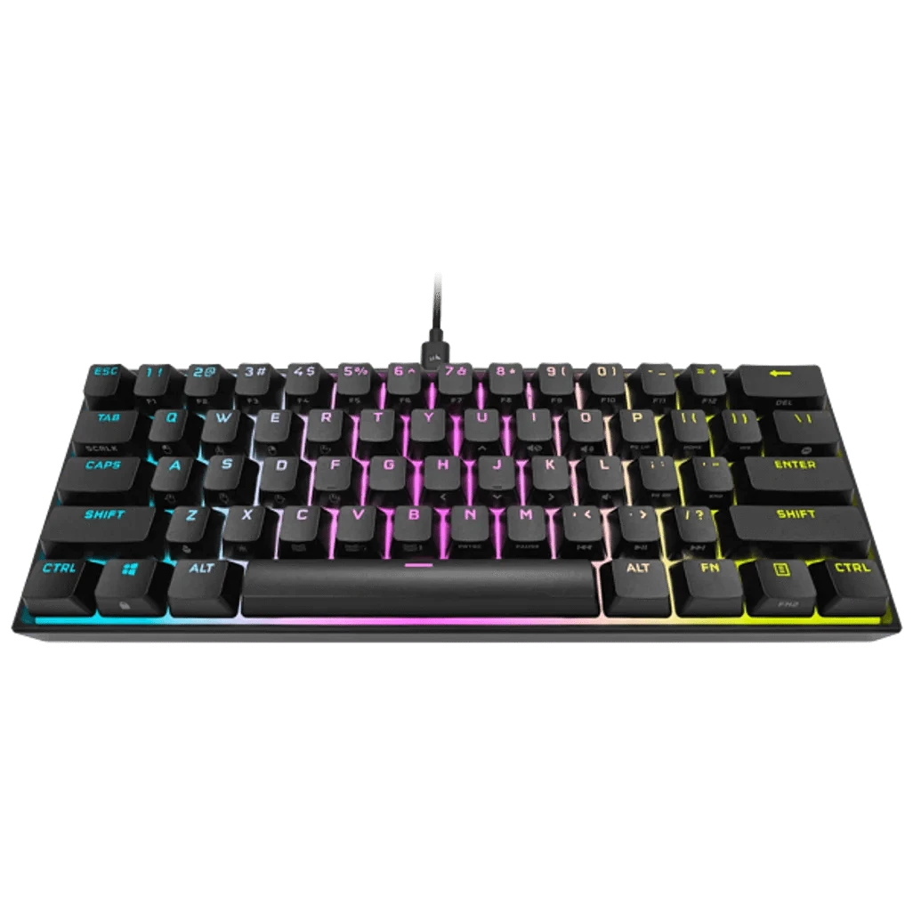 GUNMANSA Corsair K65 RGB Mini, Wired, USB, Mechanical, QWERTY, RGB LED, Black