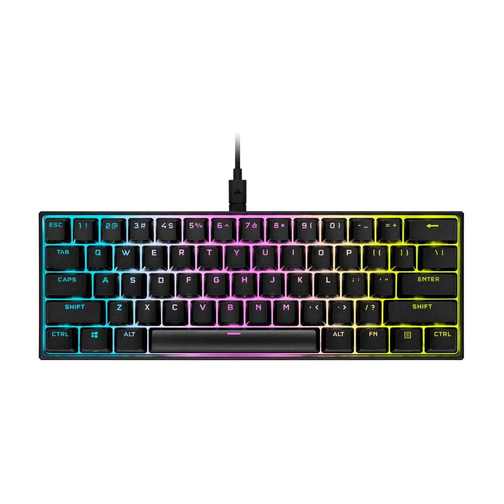 GUNMANSA Corsair K65 RGB Mini, Wired, USB, Mechanical, QWERTY, RGB LED, Black
