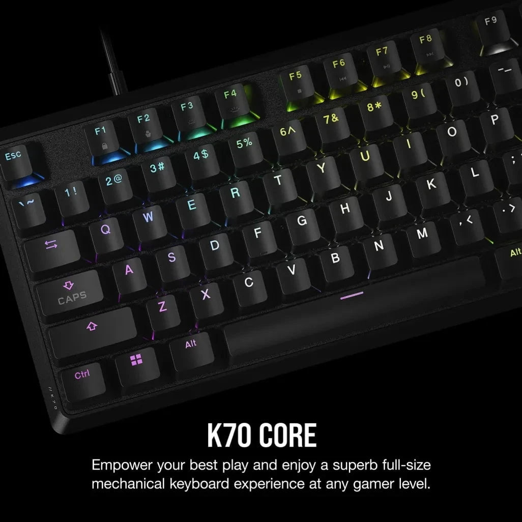 GUNMANSA Corsair K70, Full-size (100%), Wired, USB, Mechanical, Black