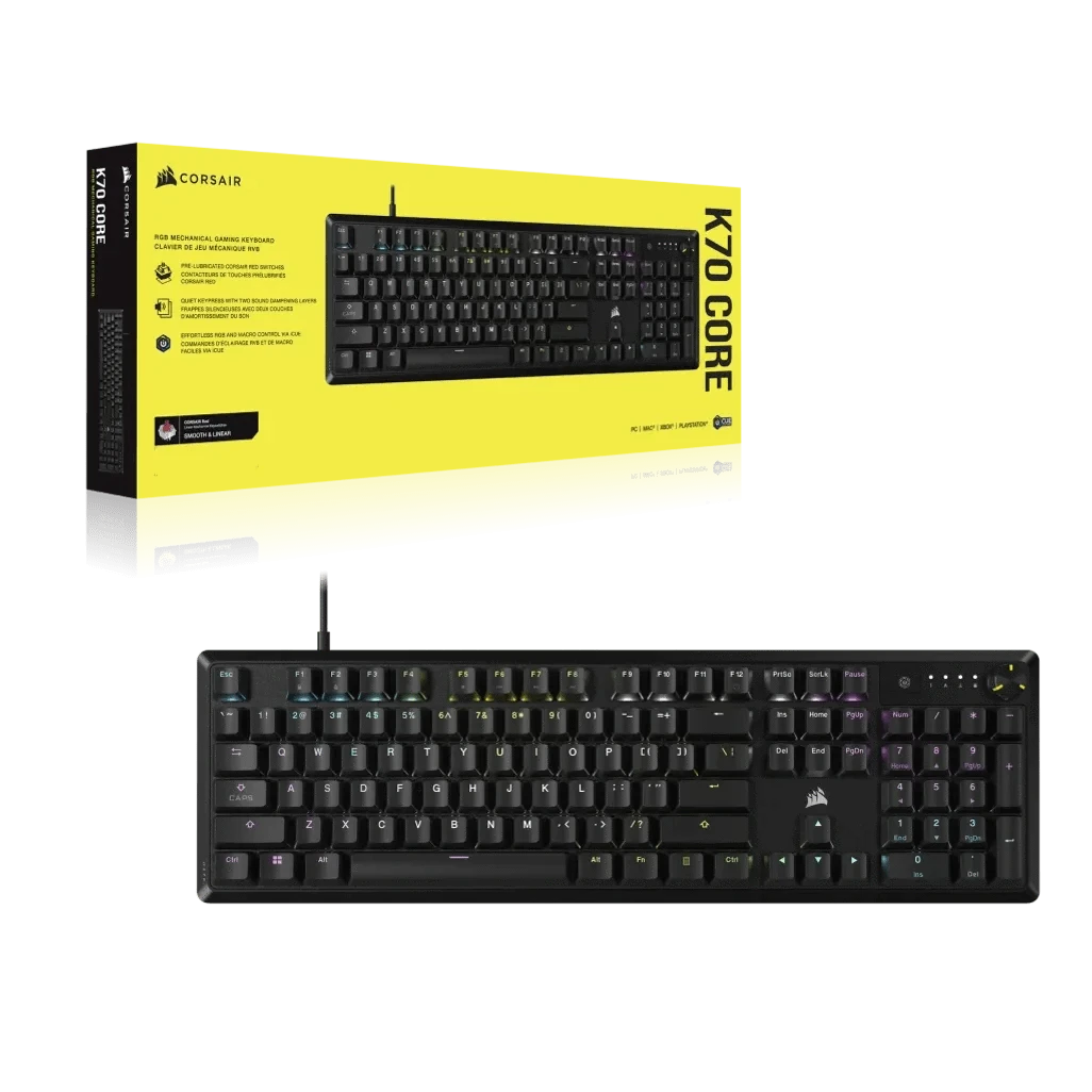GUNMANSA Corsair K70, Full-size (100%), Wired, USB, Mechanical, Black