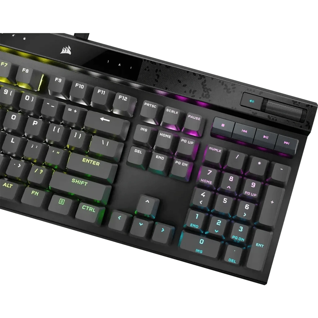 GUNMANSA Corsair K70 MAX, Full-size (100%), Wired, USB, RGB LED, Black