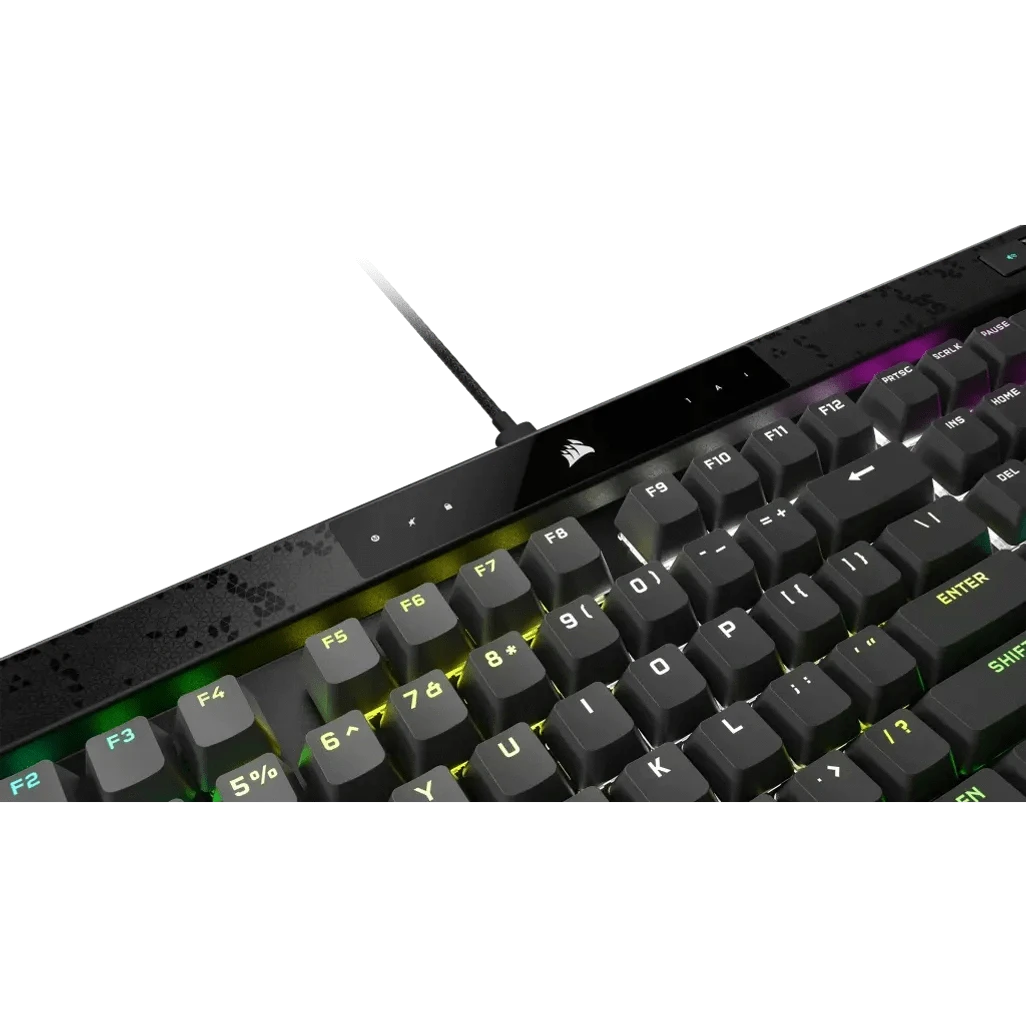 GUNMANSA Corsair K70 MAX, Full-size (100%), Wired, USB, RGB LED, Black
