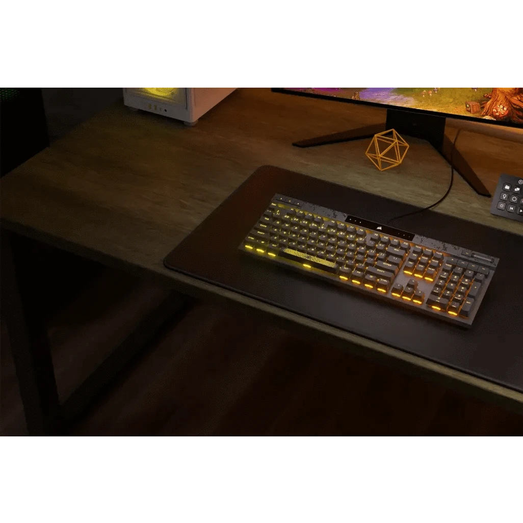 GUNMANSA Corsair K70 MAX, Full-size (100%), Wired, USB, RGB LED, Black