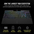 GUNMANSA Corsair K70 PRO, Wired, USB, Opto-mechanical key switch, QWERTY, RGB LED, Black