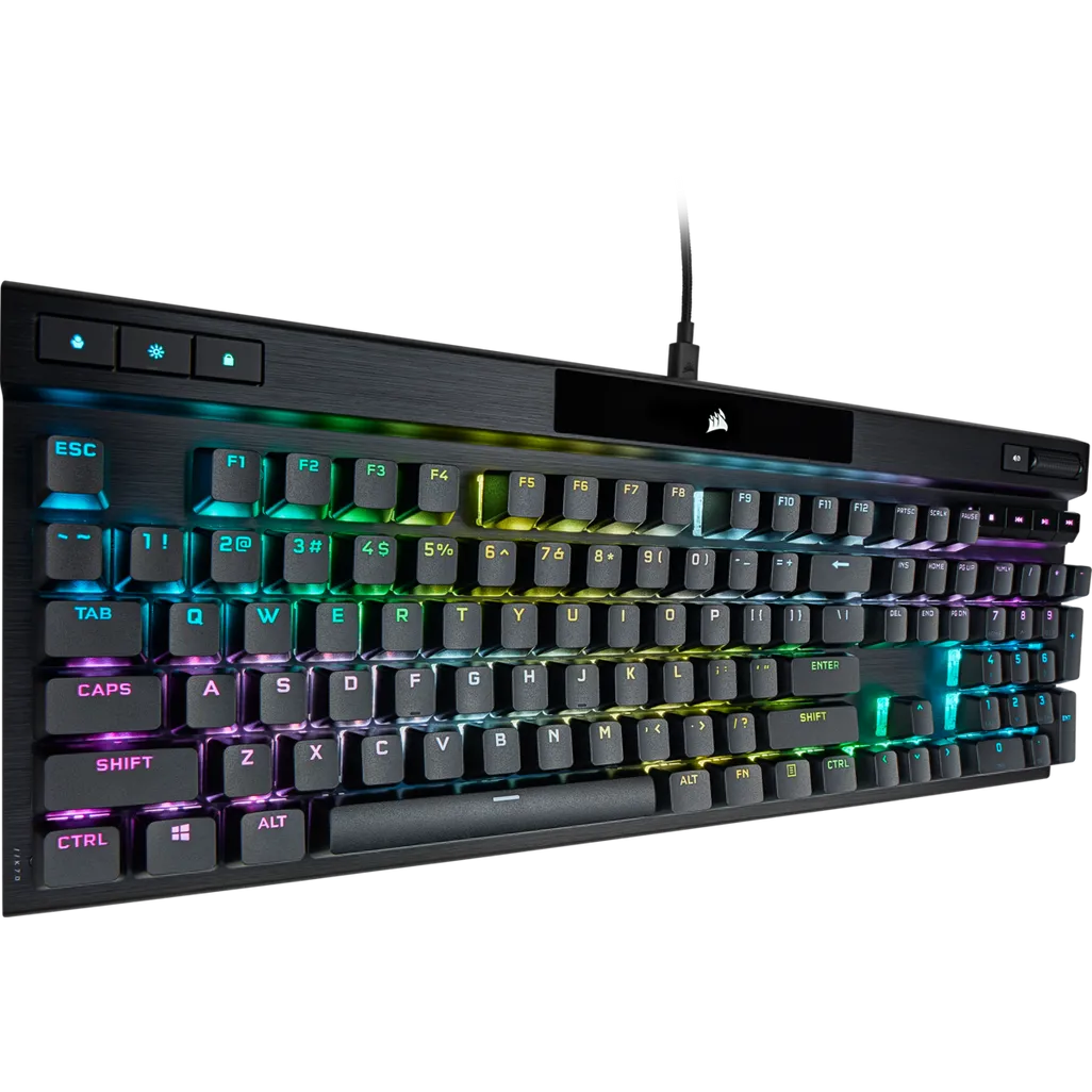 GUNMANSA Corsair K70 PRO, Wired, USB, Opto-mechanical key switch, QWERTY, RGB LED, Black