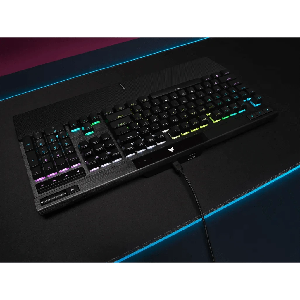 GUNMANSA Corsair K70 PRO, Wired, USB, Opto-mechanical key switch, QWERTY, RGB LED, Black
