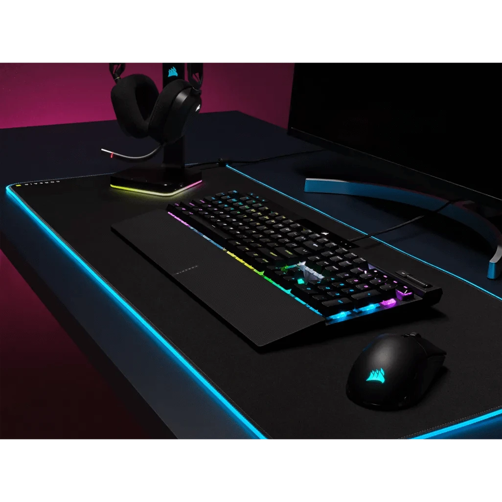 GUNMANSA Corsair K70 PRO, Wired, USB, Opto-mechanical key switch, QWERTY, RGB LED, Black