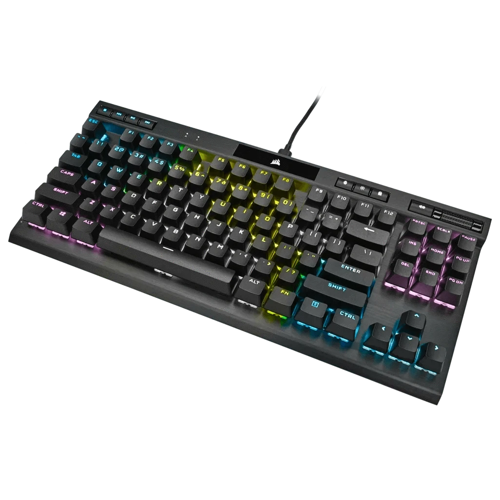GUNMANSA Corsair K70 RGB TKL, Wired, USB, Mechanical, QWERTY, RGB LED, Black