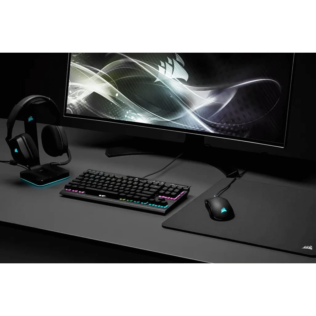 GUNMANSA Corsair K70 RGB TKL, Wired, USB, Mechanical, QWERTY, RGB LED, Black