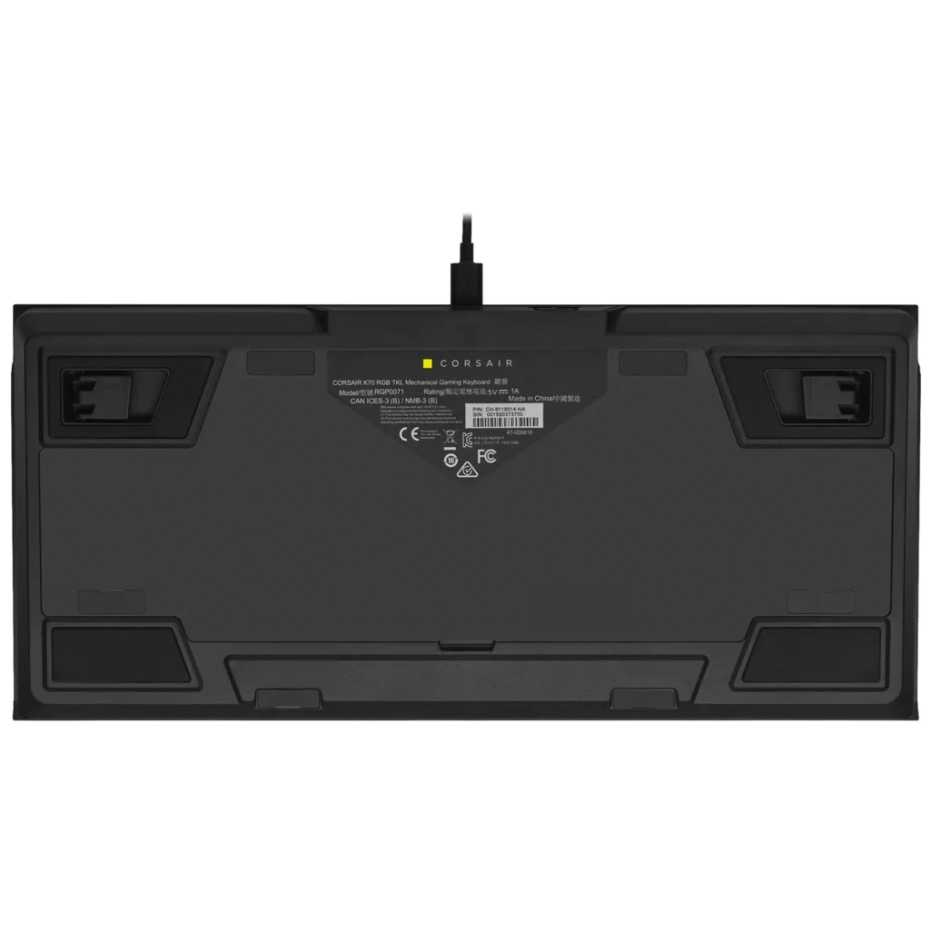 GUNMANSA Corsair K70 RGB TKL, Wired, USB, Mechanical, QWERTY, RGB LED, Black