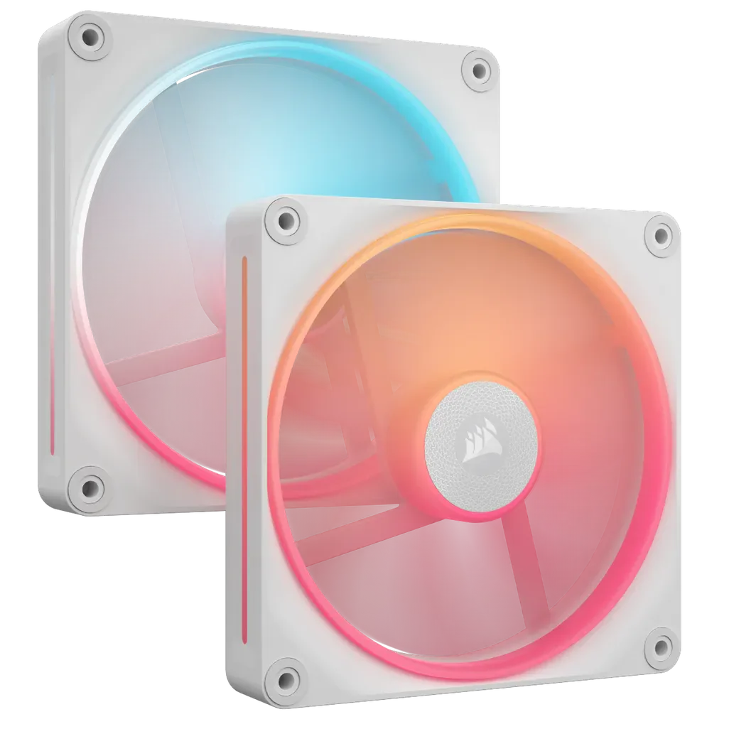 GUNMANSA CORSAIR LX-R RGB Series; iCUE LINK LX140-R RGB White; 140mm RGB Fan; Dual Fan Kit.