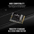 GUNMANSA Corsair MP600 MINI 2TB M.2 NVMe PCIe Gen. 4 x4 SSD; Read Up To 7000MB/s; Write up to 6200MB/s