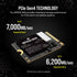 GUNMANSA Corsair MP600 MINI 2TB M.2 NVMe PCIe Gen. 4 x4 SSD; Read Up To 7000MB/s; Write up to 6200MB/s