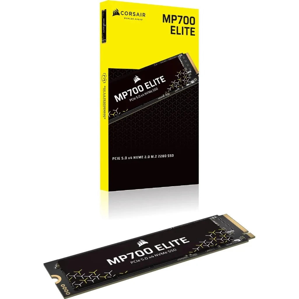 GUNMANSA Corsair MP700 ELITE 2TB M.2 NVMe PCIe Gen. 5 x4 SSD (no heatsink); Read Up To 10 000MB/s; Write up to 8500MB/s