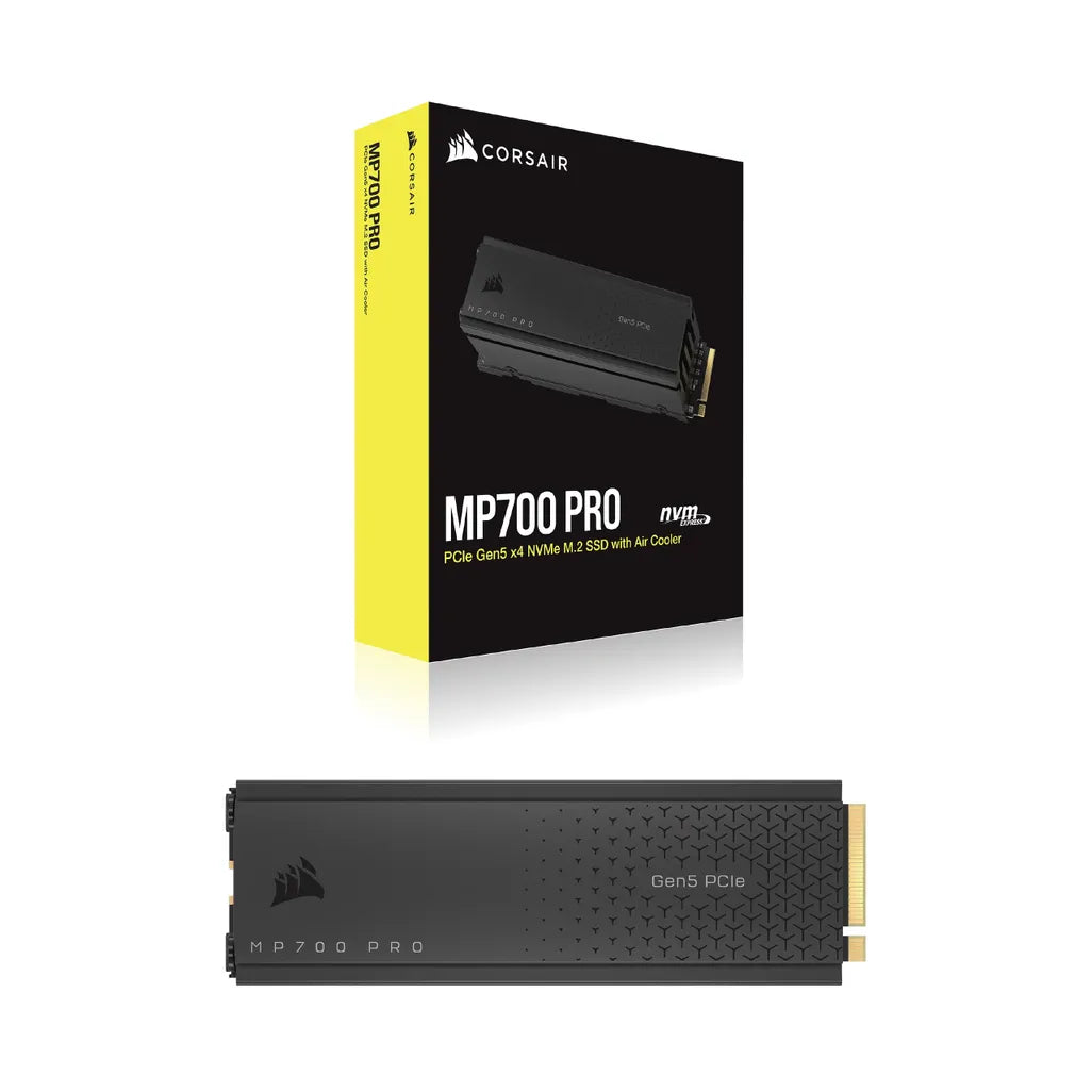 GUNMANSA Corsair MP700 PRO 2TB M.2 NVMe PCIe Gen. 5 x4 SSD with Cooler; Read Up To 12 400MB/s; Write up to 11 800MB/s
