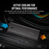 GUNMANSA Corsair MP700 PRO 2TB M.2 NVMe PCIe Gen. 5 x4 SSD with Cooler; Read Up To 12 400MB/s; Write up to 11 800MB/s