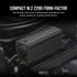 GUNMANSA Corsair MP700 PRO 2TB M.2 NVMe PCIe Gen. 5 x4 SSD with Cooler; Read Up To 12 400MB/s; Write up to 11 800MB/s