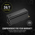 GUNMANSA Corsair MP700 PRO 2TB M.2 NVMe PCIe Gen. 5 x4 SSD with Cooler; Read Up To 12 400MB/s; Write up to 11 800MB/s