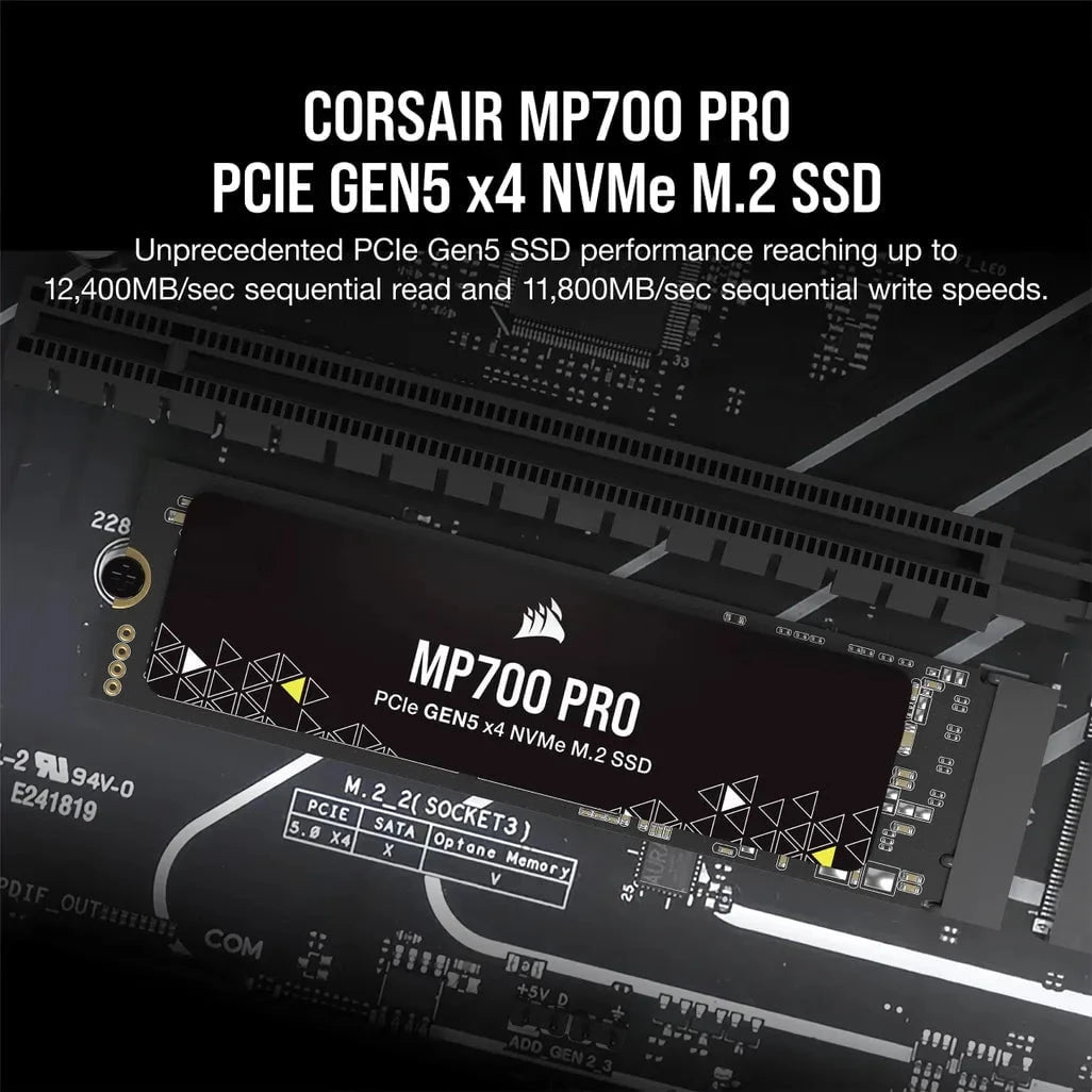 GUNMANSA Corsair MP700 PRO, 4 TB, M.2, 12400 MB/s