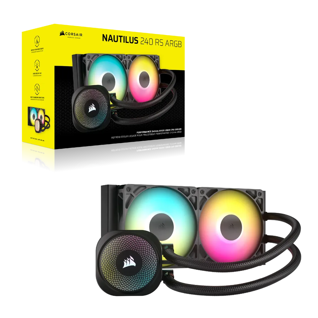 GUNMANSA Corsair NAUTILUS 240 RS ARGB Liquid, Air cooler