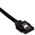 GUNMANSA Corsair Premium Sleeved SATA Data Cable Set with Straight Connectors; Black; 30cm