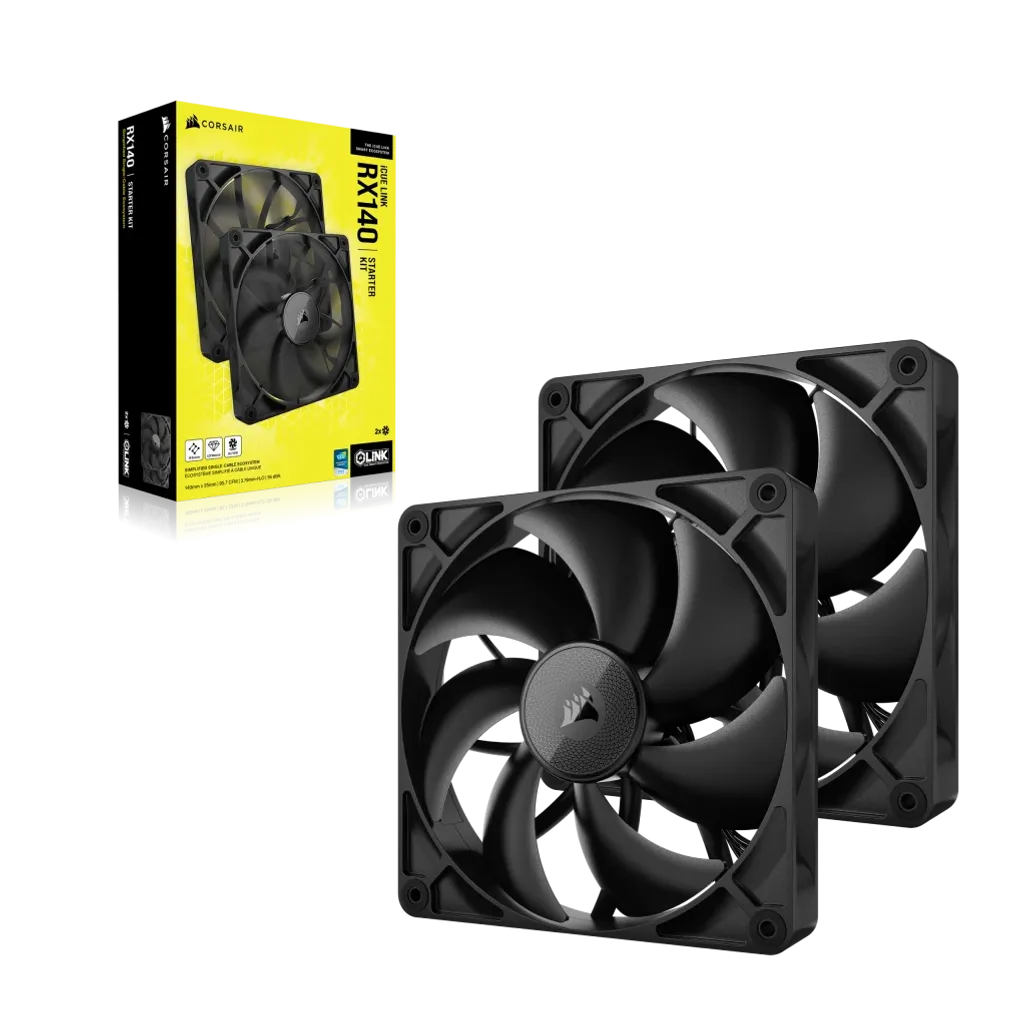 GUNMANSA CORSAIR RX Series; iCUE LINK RX140; 140mm Fan; Dual Pack