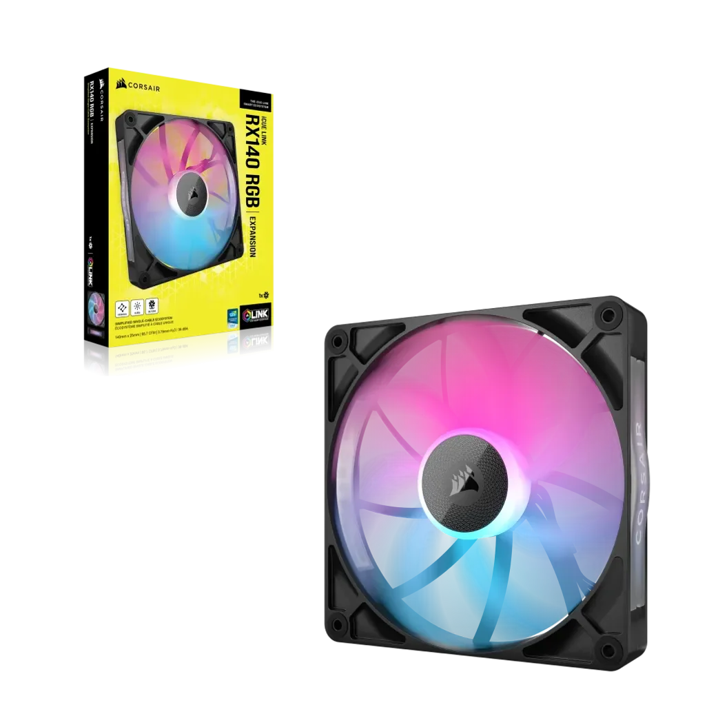 GUNMANSA Corsair RX Series; iCUE LINK RX140; 140mm Fan; Single Pack.