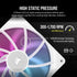 GUNMANSA Corsair RX Series; iCUE LINK RX140; 140mm Fan; Single Pack - White.