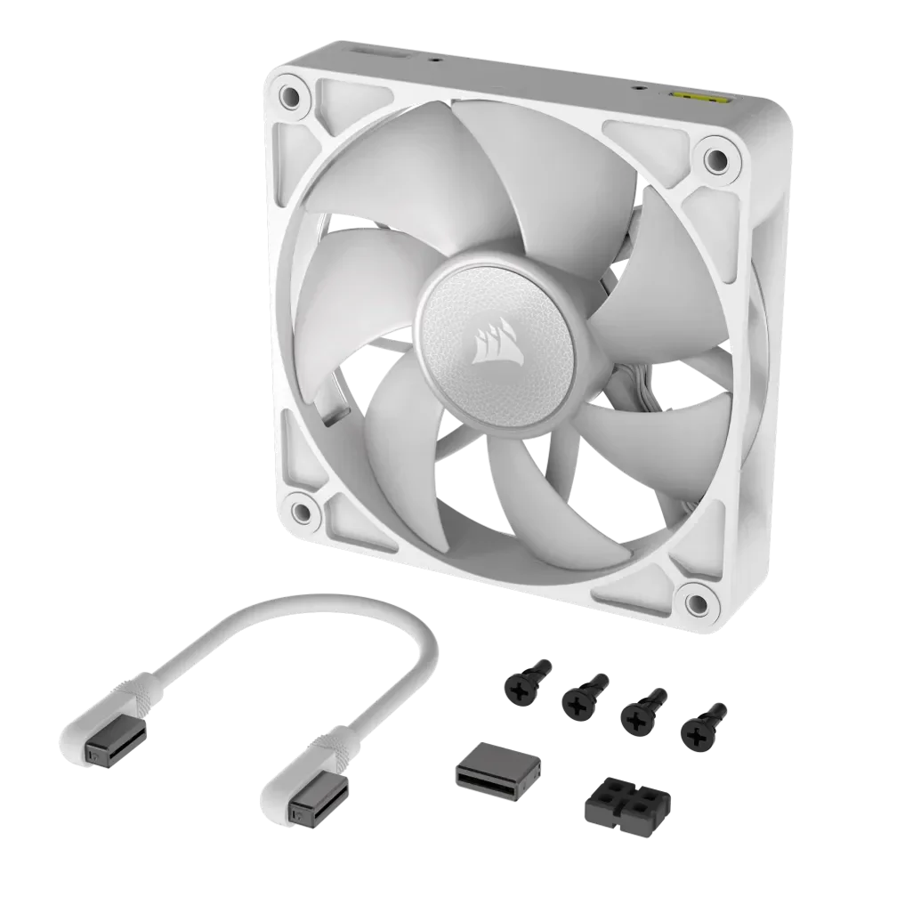 GUNMANSA Corsair RX Series; iCUE LINK RX140; 140mm Fan; Single Pack - White.