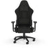 GUNMANSA CORSAIR TC100 RELAXED Gaming Chair - Black/Black Premium Breathable Fabric  – up to 120kg – 2D Adjustable Armrests
