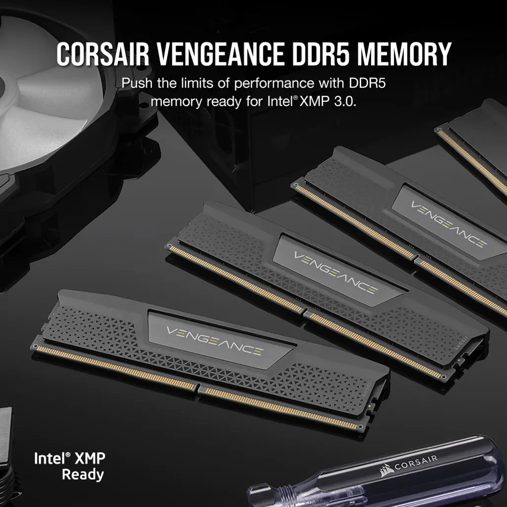 GUNMANSA Corsair Vengeance CMK32GX5M2E6000Z36, 32 GB, 2 x 16 GB, DDR5, 4800 MHz, 288-pin DIMM