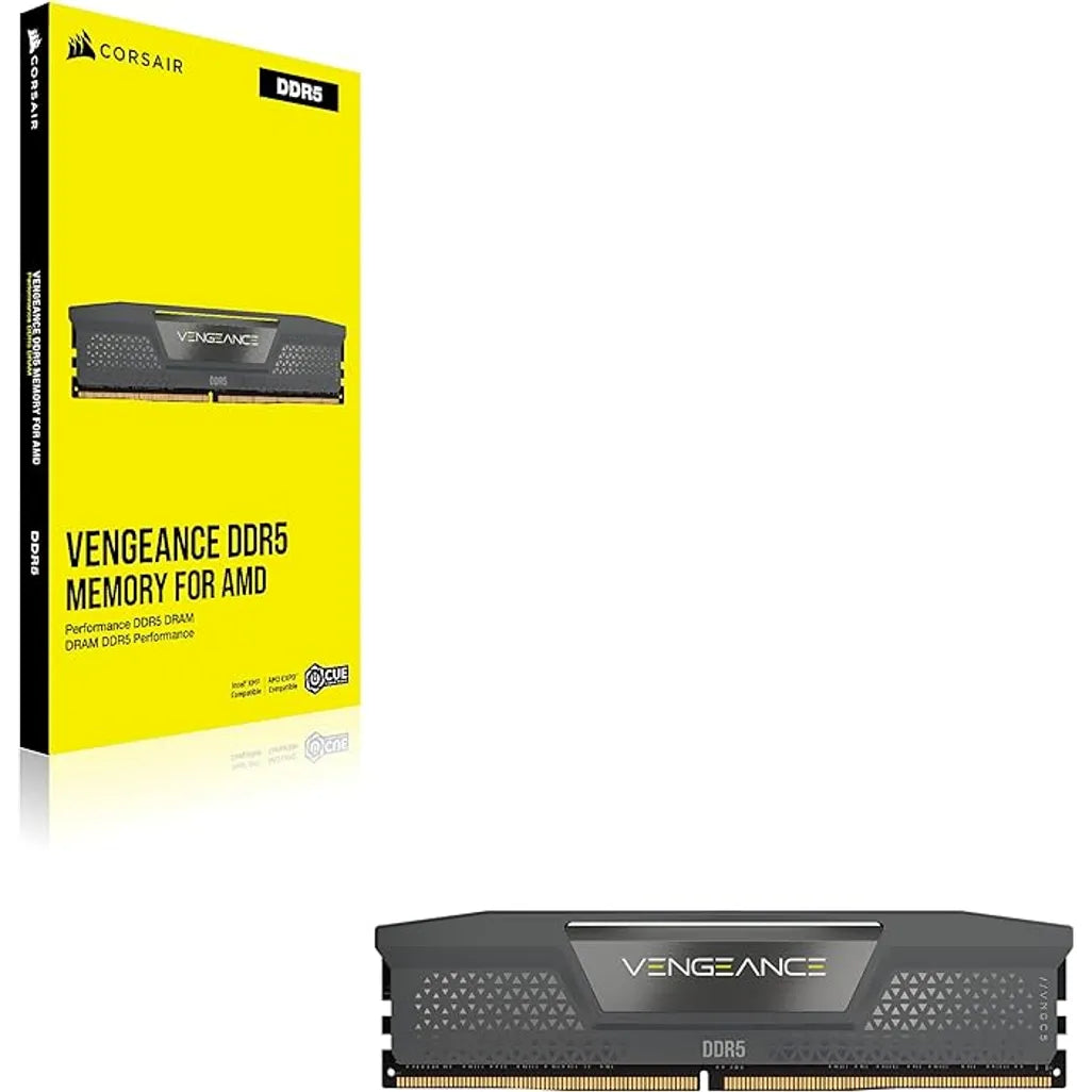 GUNMANSA CORSAIR VENGEANCE DDR5 32GB (1 x 32GB) DDR5 6000 CL38-44-44-96 1.35V EXPO & XMP - Grey