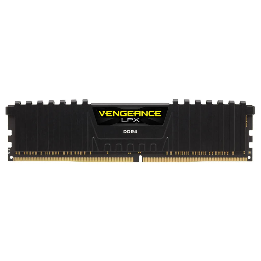 GUNMANSA Corsair VENGEANCE® LPX 16GB (1 x 16GB) DDR4 DRAM 3000MHz C16 Memory Kit; 16-20-20-38; 1.2V; Black
