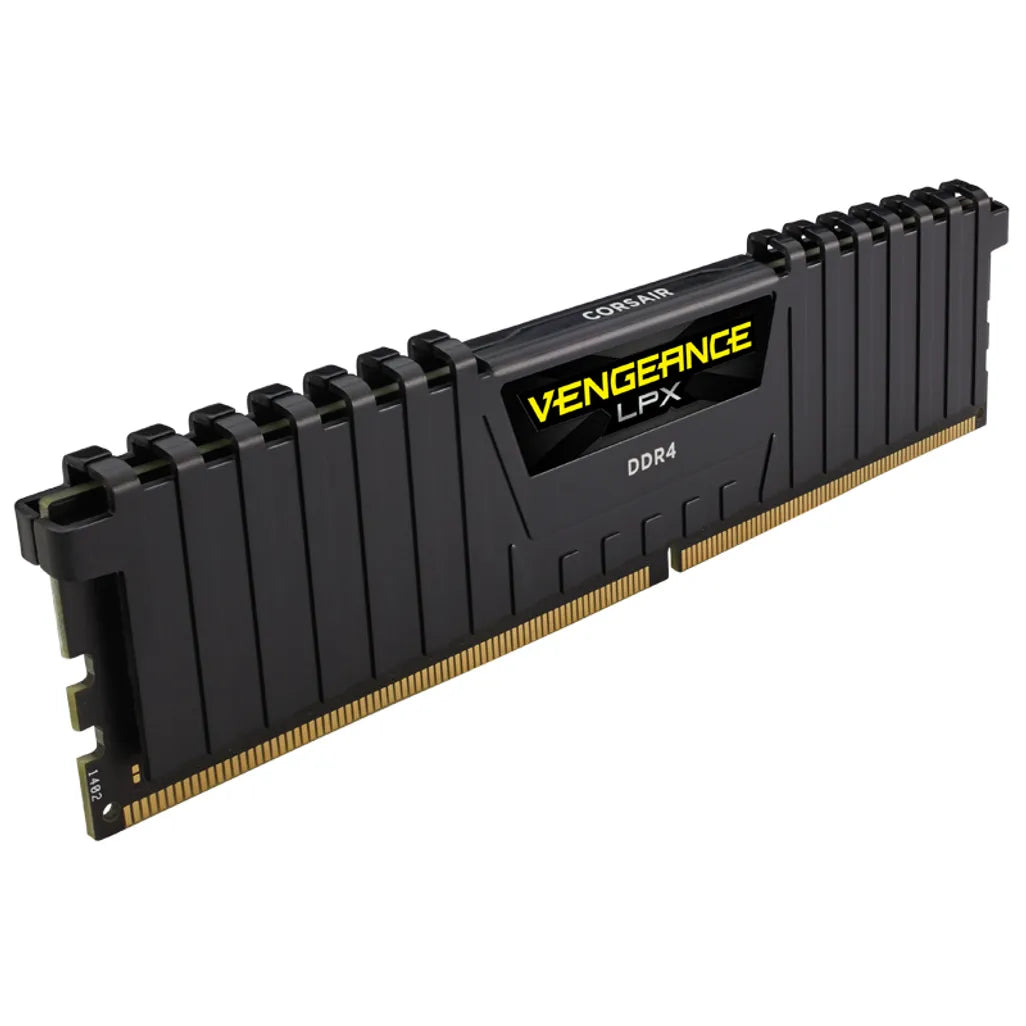 GUNMANSA Corsair VENGEANCE® LPX 16GB (1 x 16GB) DDR4 DRAM 3000MHz C16 Memory Kit; 16-20-20-38; 1.2V; Black