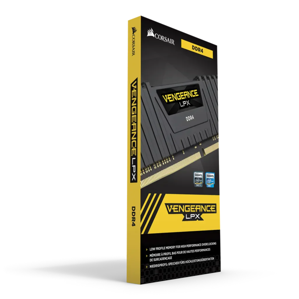 GUNMANSA Corsair VENGEANCE® LPX 8GB (1 x 8GB) DDR4 DRAM 3000MHz C16 Memory Module16-20-20-38; 1.2V; Black