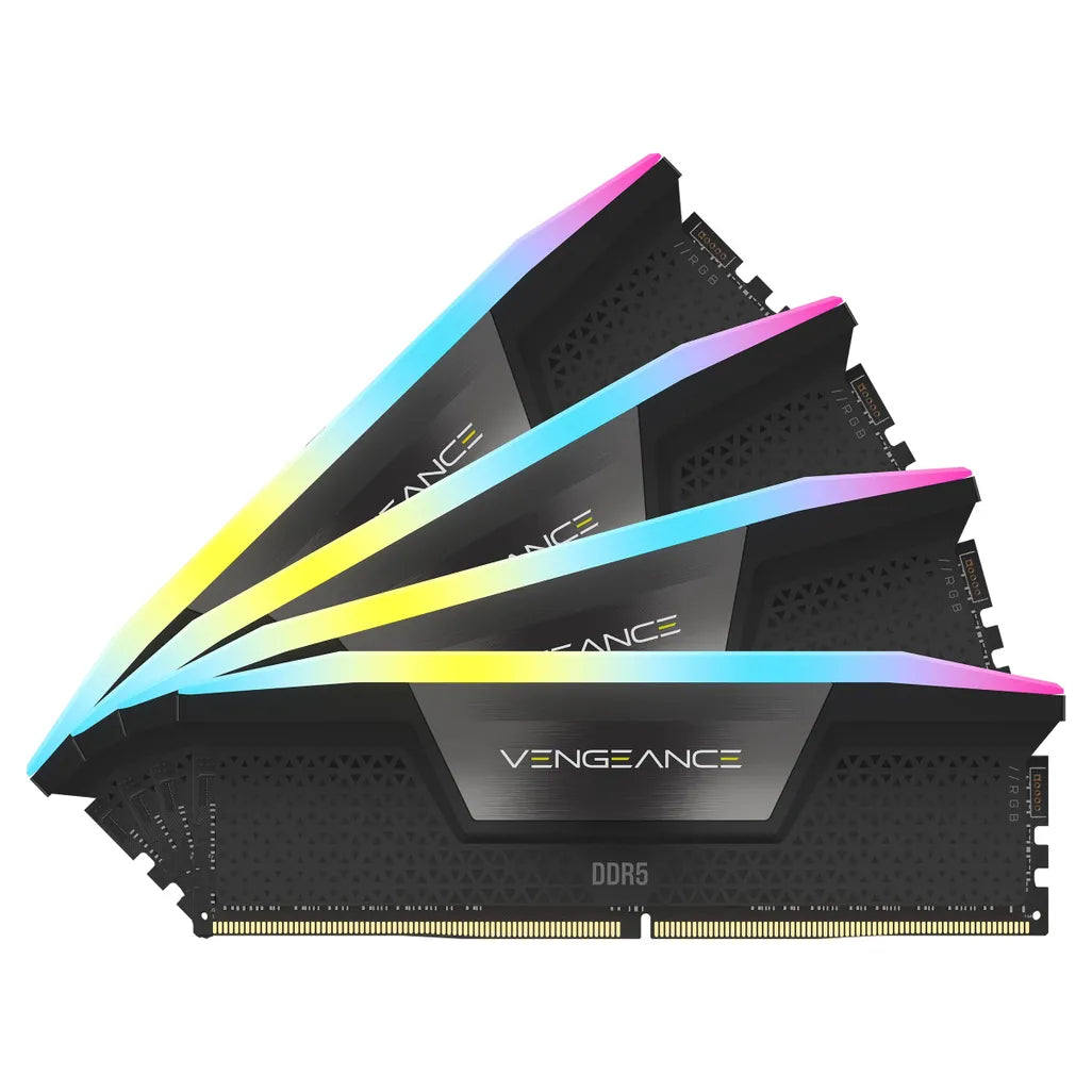 GUNMANSA Corsair Vengeance RGB CMH128GX5M4B5600C40, 128 GB, 4 x 32 GB, DDR5, 5600 MHz, 288-pin DIMM
