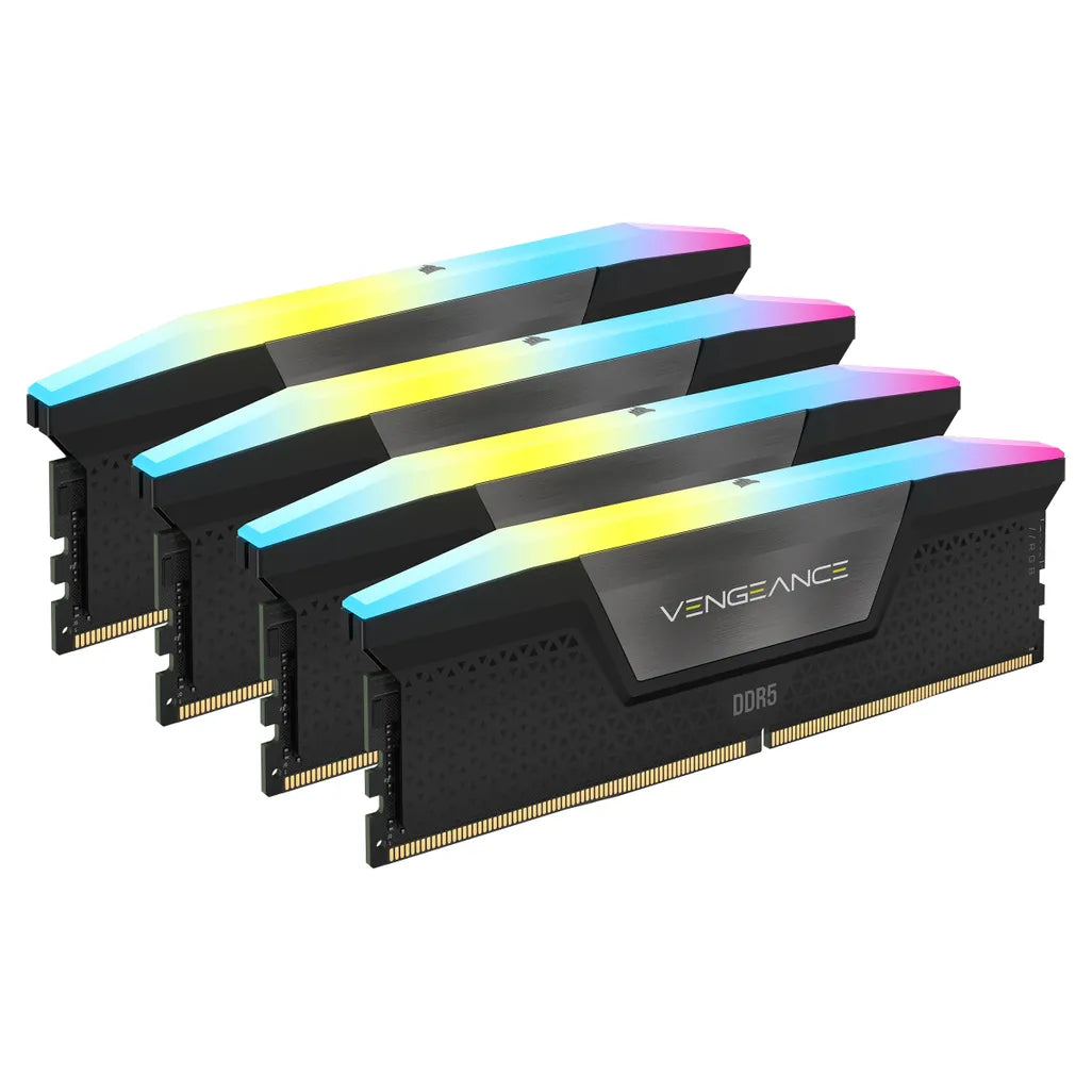 GUNMANSA Corsair Vengeance RGB CMH128GX5M4B5600C40, 128 GB, 4 x 32 GB, DDR5, 5600 MHz, 288-pin DIMM