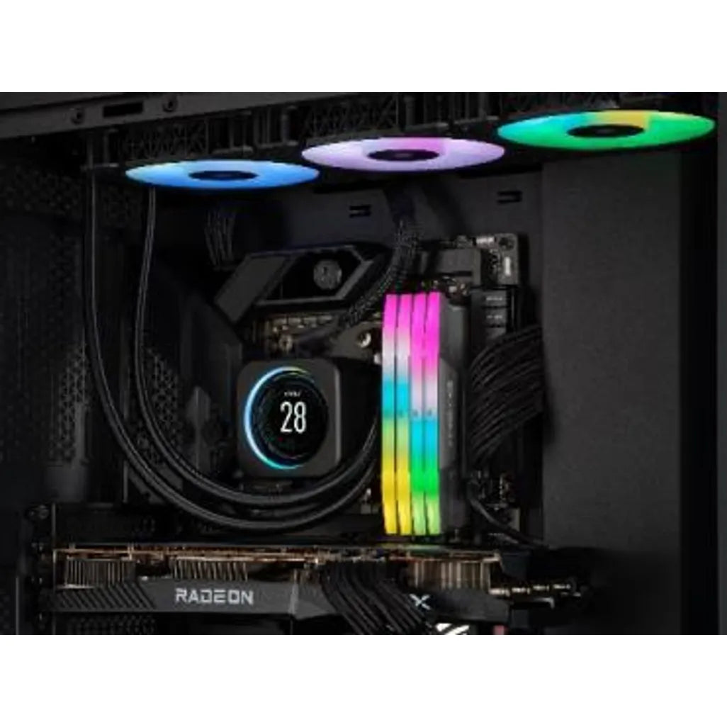 GUNMANSA Corsair Vengeance RGB CMH32GX5M2B5600Z40, 32 GB, 2 x 16 GB, DDR5, 5600 MHz, 288-pin DIMM, Black