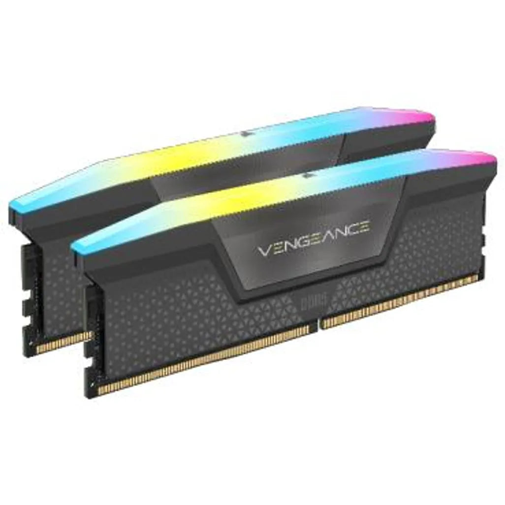 GUNMANSA Corsair Vengeance RGB CMH32GX5M2B5600Z40, 32 GB, 2 x 16 GB, DDR5, 5600 MHz, 288-pin DIMM, Black