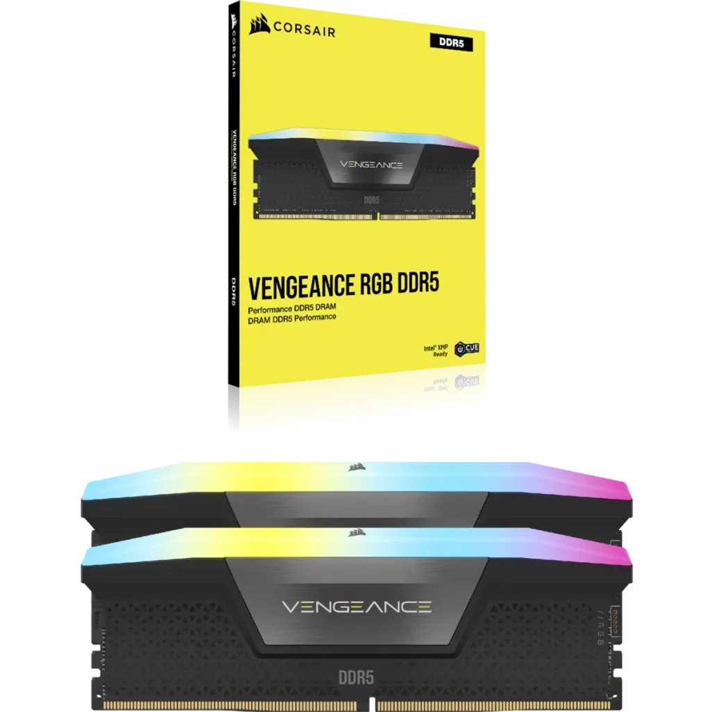 GUNMANSA Corsair Vengeance RGB CMH48GX5M2B7200C36, 48 GB, 2 x 24 GB, DDR5, 7200 MHz, 288-pin DIMM