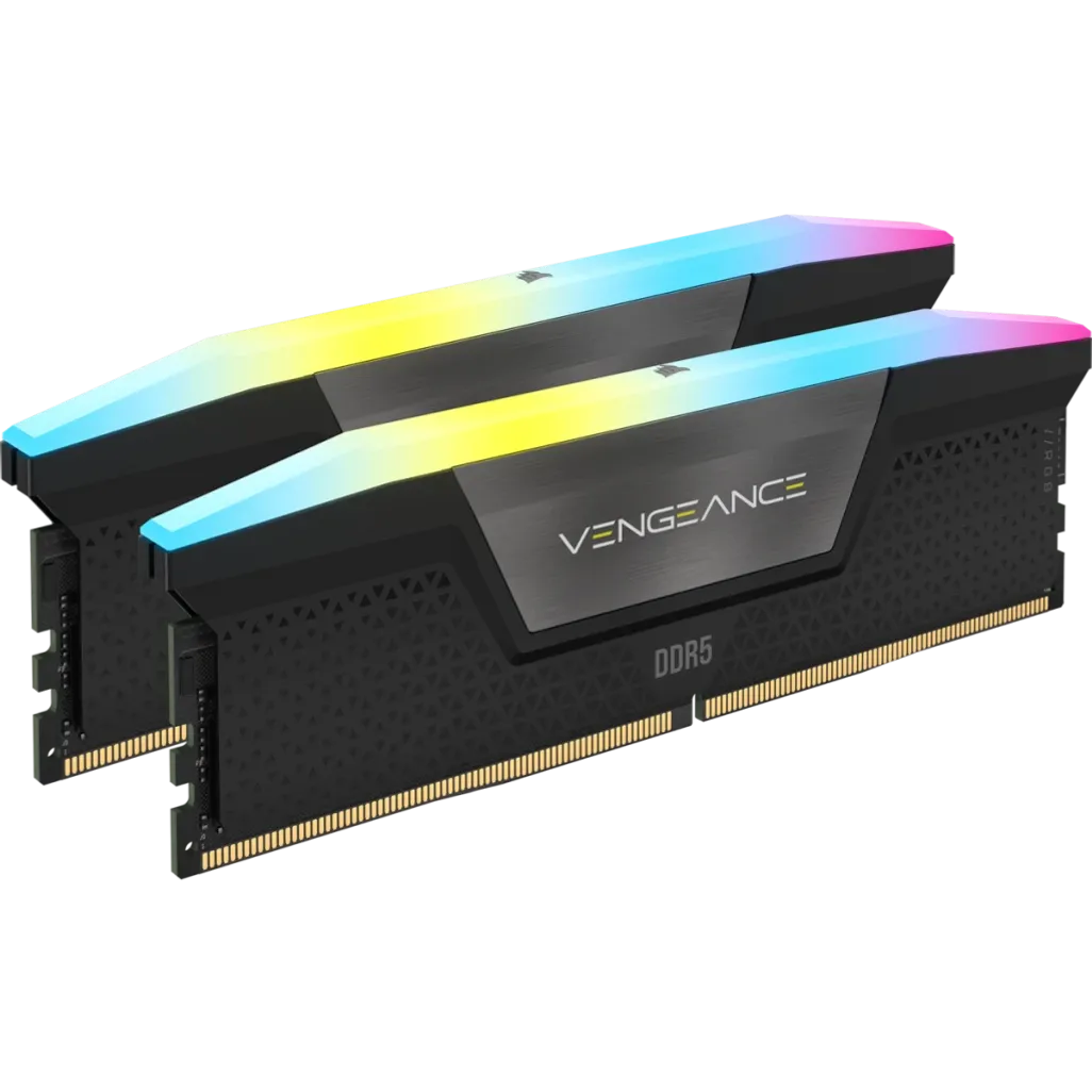 GUNMANSA Corsair Vengeance RGB CMH48GX5M2B7200C36, 48 GB, 2 x 24 GB, DDR5, 7200 MHz, 288-pin DIMM
