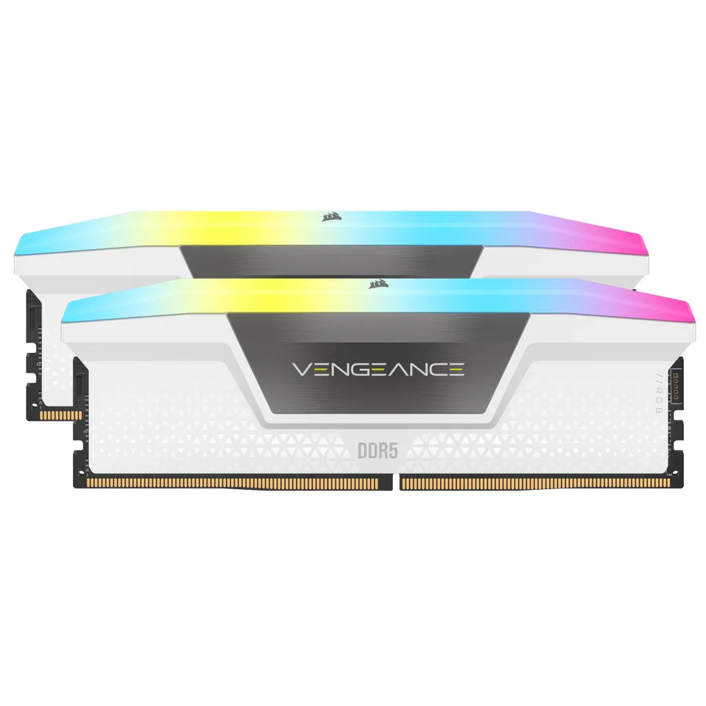 GUNMANSA Corsair VENGEANCE RGB DDR5 32GB (2 x 16GB) DDR5 6000 CL36-44-44-96 1.40V Intel XMP & AMD EXPO - White