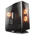 GUNMANSA COUGAR FV270 RGB Black Mid Tower E-ATX Case, 420mm GPU Supported, Build-in ARGB PWM Fans, Breathe Streams, Prism of Light, RGB Hub, Filter Guard, Tool-Less Bracket, Compatible with reverse cable/connector motherboard