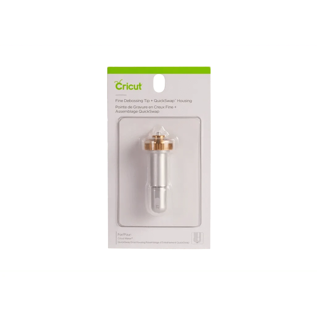 GUNMANSA Cricut CC MK Deboss Tip with QuickSwap Housing – Silver (2006835)