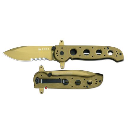 GUNMANSA CRKT M21-14DSFG Large Drop Point Special Forces Desert Tan G10 Knife