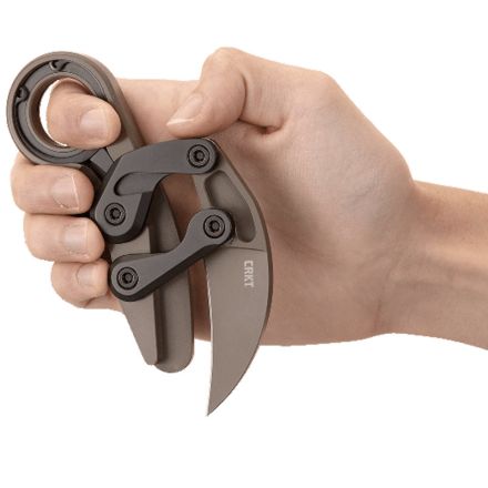 GUNMANSA CRKT Provoke ‘Earth’ Kinematic Karambit Folding Knife w/Earth Colour Cerakote Coating